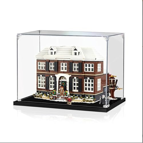 Geeignet für Le-go 21330 Ho-me Al-one Acryl-Displaybox, transparente Glasabdeckung, Staubschutz, Aufbewahrungsbox, Geschenkgröße:42 x 40 x 34 cm (nur Box, ohne Modell)