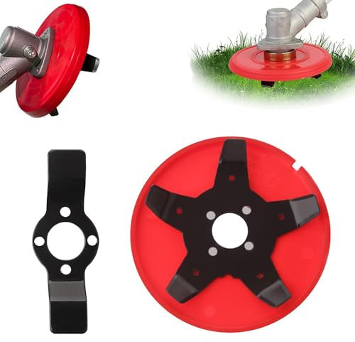 MUYAPAY 2 Pièces Disque Désherbage, Accessoires pour Desherbeur, Outil Desherbage Efficace, Dispositif de Désherbage Multifonction, Tête Tondeuse à Gazon Amphibie, pour Jardins, Pelouses, Cours
