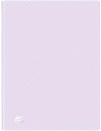 Oxford Urban, Classeur à pochettes plastique A4, 40 pochettes transparentes, couleur mauve pastel