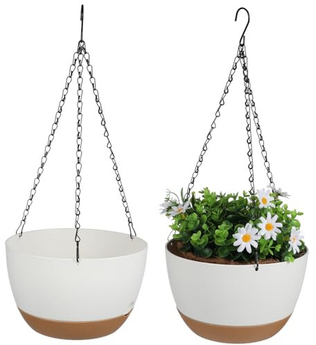 ANDRESLAD Suspension Murale pour Plantes Style Bac À Eau Panier Suspendu pour Plantes D'intérieur Pots De Fleurs Muraux Robustes