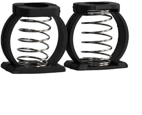 1Pair Folding Bike Enhanced Hinge Clamp Spring C Buckle,for Brompton Folding Bike Accessories,Convenient Folding and Unfolding(Black)