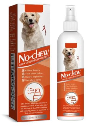 MUMQAQ No Chew Spray für Hunde, Bitter Apple Spray für Hunde, Natur Bitter Apfel Spray für Hunde gegen Kauen, Effektives Anti Kauspray für Hunde, Verhindern Sie Lecken Kauen Möbel