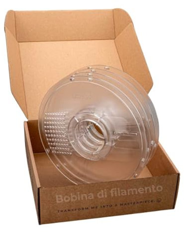 AzureFilm Master Spool – Bobina Riutilizzabile per Filamenti 3D Refill – Alta Durabilità – Compatibile con la Maggior Parte delle Stampanti 3D