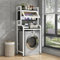 Elitix Heavy Duty Stand for Kitchen Coffee Bar Refrigerator, Refrigerator Side Storage Rack Fridge Shelf Organizer Replacement, Microwave Shelf Cabinet(Style C)
