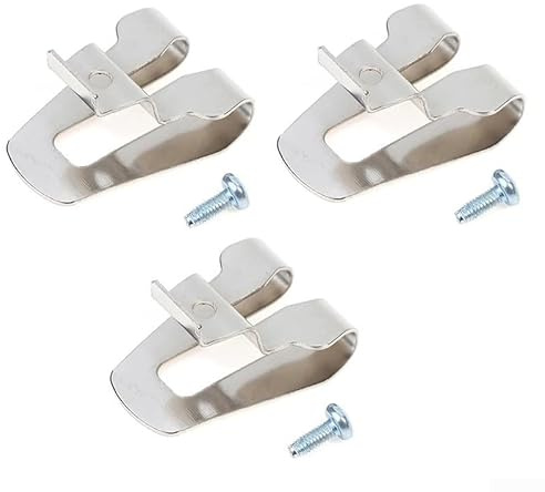 3pcs Stainless Steel Belt Clip Hook for 187V Max Tools with 8mm Cap Studs Screws, Compatible with Power Drills(3pcs)