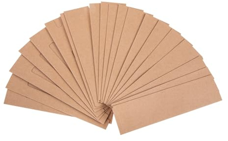 VILLFUL 20 Stück Stifthülsen aus Kraftpapier Einfache Stiftverpackung Schützende Papierhüllen für Kugelschreiber und Stifte als Geschenk bei Festen