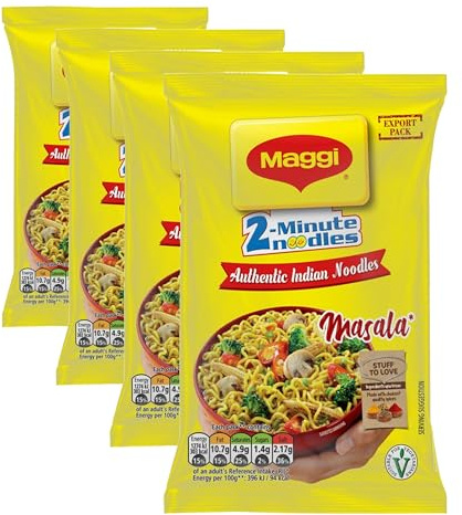 Maggi 2 Minute Instant Masala Spicy Noodles 70g (Pack of 4)