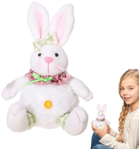 DzpKrka Osterhase Aus Plüsch - Kuscheliges Sammlerstück Und Andenken | Plüschiger Figuren Anhänger Ornament,Für Wohnzimmer Schlafzimmer Bücherregal Kinder Jugendliche Fans Schultertasche