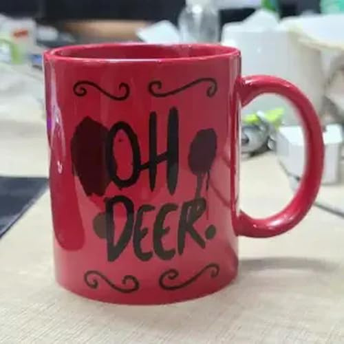 Kaffeetasse aus Keramik - Oh Deer Anime Cartoon Design Kreative Geschenkidee für Fans und Geburtstage