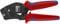 KNIPEX Selbsteinstellende Crimpzange für Aderendhülsen mit Fronteinführung in Blister mit Mehrkomponenten-Hüllen brüniert 190 mm, 97 53 08 SB