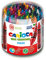 Carioca Ceras Maxi Wax Crayons | Bote con 50 Ceras Lavables con Punta Normal para Niños y Cuerpo Redondo | Colores Brillantes, Suaves y Fluidos | Punta Ø 12 mm | 50 Piezas