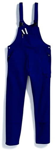 BP Workwear Basic 1482-060-10 Latzhose - Stoffhosenträger mit Gummieinsatz - Taschen für Knieschoner - Reine Baumwolle - Stämmige Passform - Größe: 25 - Farbe: dunkelblau