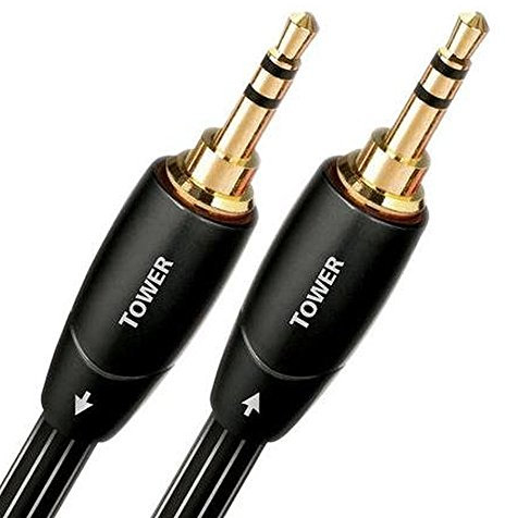 AudioQuest 8m Tower 3.5mm cable de audio 3,5mm Negro - Cables de audio (3,5mm, 3,5mm, Cobre, 8 m, Negro)