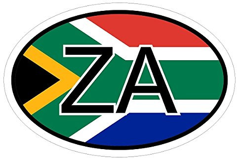 Kiwistar - Autoaufkleber - 15x10 cm - außen klebendKiwistar Autoaufkleber - Südafrika ZA Auto, Laptop, Fahrrad, LKW, Motorrad Mehrfarbig Autoaufkleber Aufkleber KFZ Flagge Fahne
