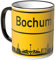 WANDKINGS® Tasse, Skyline Bochum - SCHWARZ