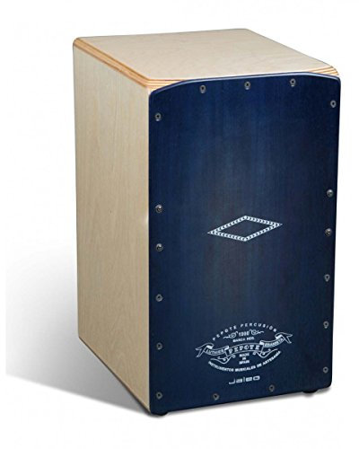CAJON RUMBERO - Pepote (Jaleo) Colores (Tapa Azul) (28,5 x 29 x 47 Cm.)