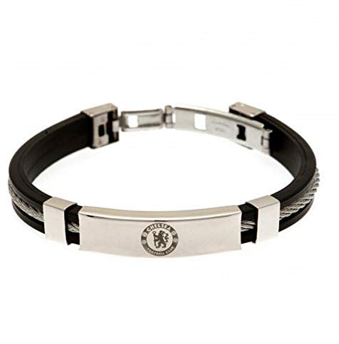 Chelsea F.C. Silikon-Armband mit Silbereinlage