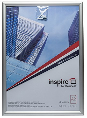 Hampton Frames SNAP SNAPA2S Cadre photo argenté A2 (42 x 59 cm)