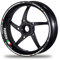 PROFILETEC.COM FELGENRANDAUFKLEBER passend für Aprilia RS 125 RS4 125 Tuono 125 Felgenaufkleber (Motiv 1V)