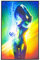 PSYWORK Schwarzlicht Stoffposter Neon | Prismatic | 0,45 x 0,7m | UV-aktiv | fluoreszierend | Wandbehang Stoffbanner Poster Wandbild Kunstdruck Dekobild Dekoration Wandteppich
