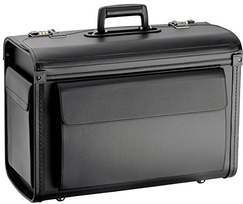Bowatex Pilotenkoffer Business Aktenkoffer Laptop-Fach 51 cm Groß Schwarz