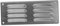 EUROPLAST 260x105mm / 10x4 inch Galvanised Metal Air Vent Grille Cover with Insect Mesh - Ventilation Cover
