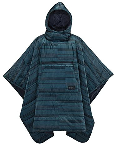 Therm-a-Rest Unisex-Erwachsene Honcho Poncho Wearable Hoodie Blanket Tragbare Kapuzendecke, Blau, One Size