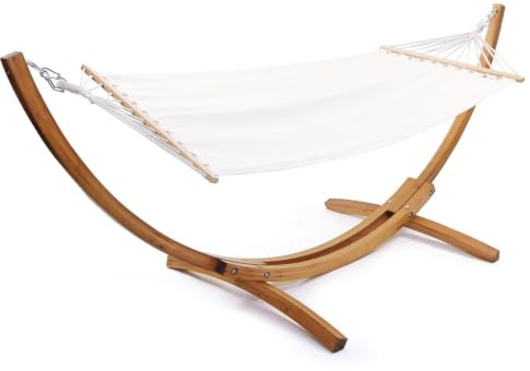 Hamaca de Madera con Lona de algodón Dallas - 3 m - Crudo