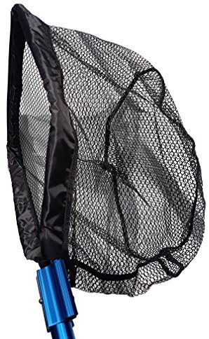 Heavy Duty Water Garden Koi Pondfish Catching Net 40cm x 40cm x 25cm (16 Inch x 16 Inch x 10 Inch) with 100cm (39 Inch, 3 Foot Pole), Catch Fish or Remove Leaves, Debris from Ponds