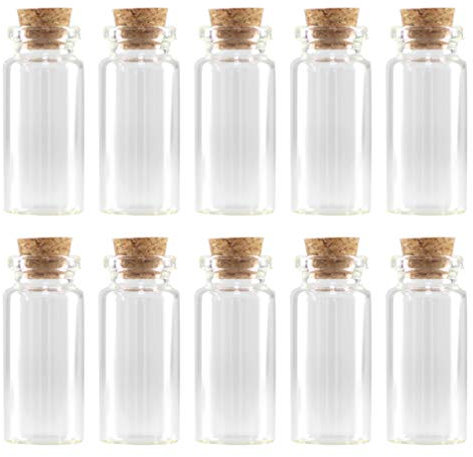 100stücke Korkglasflasche Transparente Aufbewahrungsbehälter Für Diy Und Leicht Für Kleine Und Bastelmaterialien