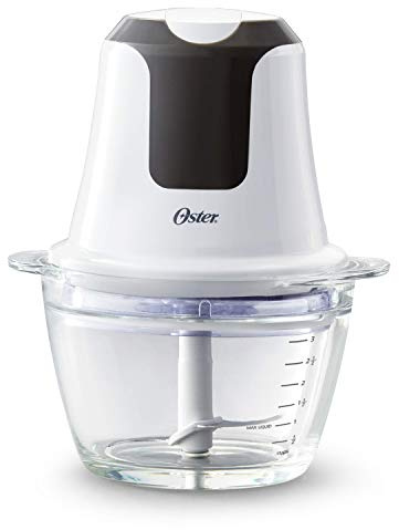 Oster 2130489 - Picadora de alimentos (3 tazas), color blanco