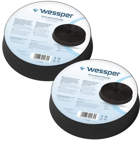 Wessper 61801232 Filtro de Carbón de Campana extractora para C1C Teka C601, C602, C901, C902, CNL2002, CNL1001
