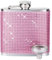 Flasks for Liquor for Women 8OZ - Girls Night Out Glitter Bling Pocket Flask with Funnel 18/8 Stainless Steel (Pink Diamond)