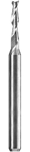 VHM Schaftfräser Zweischneider |Z2| 1 Stück Ø 1,00 mm | Schaft 3,175mm (1/8) | Fischschwanz Anschliff | Durchmesser wählbar | XGOTEC
