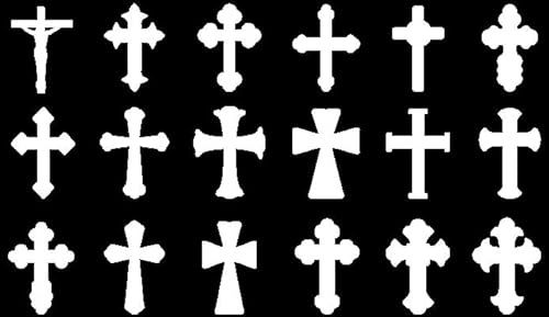 Jesus On The Cross Cute Stickers Pack - Light Switch Sticker - Laptop Stickers - Religious Gifts - Crucifix - Scrapbook Stickers - Stickers for Children - Stickers for Adults