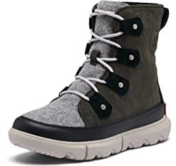 Sorel Womens Explorer Joan Wp Casual Winter Boots, Jet Vapor Explorer 2 Joan Felt, 4 UK