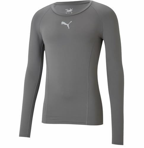 PUMA Herren Liga Baselayer Tee Ls Shirt, Grau, XL
