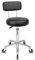 Staboos Rollhocker bis 160 kg - Premium Rundsitz mit Lehne - Praxishocker (Premium Rollen) Drehhocker höhenverstellbar (55 cm bis 75 cm) Rundsitz