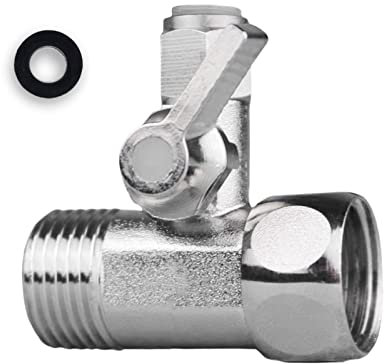 Absperrventil Adapter - Wasseranschluss Adapter, T Stück Wasseranschluss 3/8 X 3/8 X 1/4, Wasseranschluss Kühlschrank, Wasseranschluß Mit Absperrhahn Zum Anschluss Von 2 Geräten - Mit Dichtung