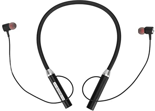 FOLOSAFENAR Magnetische Kopfhörer , Multifunktionstasten , Bluetooth 5 . 2 , verbesserter Bass , Stereo , hoher Dynamikbereich , Sport Nackenbügel Headset für Männer zum Sport(Schwarz)