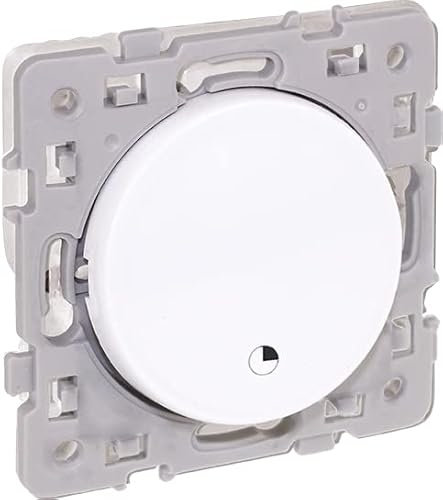 EUR'OHM Interrupteur VMC 2 vitesses - Blanc - SQUARE RENO - Interrupteur et prise