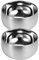 luvtree Lot de 2 bols ronds à double paroi en acier inoxydable 316 – diamètre 13 cm, hauteur 7,5 cm – léger, résistant et compatible lave-vaisselle.