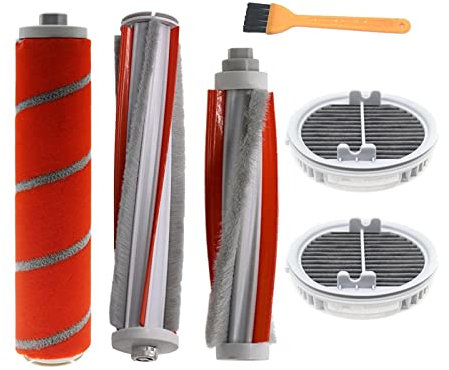 Washable Vacuum Cleaner Filters Hepa Roll Brush Compatible For Xiaomi Compatible For Roidmi Wireless F8 Smart Handheld Vacuum Cleaner Accessories Parts (Color : Auburn)