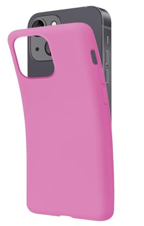 SBS iPhone 14 Pink Pantone 673C Hülle Weich Flexibel Kratzfest Dünn Bequem in der Tasche Hülle Kompatibel mit Wireless Charging