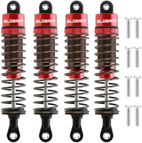 EPINON RC Stoßdämpferöl Einstellbares 4-teiliges Dämpferset für 1/10 RC Crawler Auto Axial SCX10 TRX4 D90 (85mm)