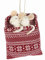 Pommerntraum ® | Dekorationsfigur Sammlerfigur Filzmäuschen im Schlafsack Weihnachtsdekoration Weihnachtsmaus Dekoration Maus Mäuserich Mäuschen (Max + Mia)
