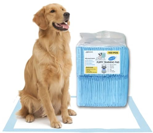 Fazlanix PIPI Matten für Hunde,100 Stück, 60x60cm Trainingspads , Hunde PIPI Unterlagen, Super saugfähig, auslaufsicher, 6-Schichten, ideal für Welpen, Hunde & ältere Haustiere