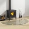 Funkenschutzplatte Glas Halbrund 1200x600 mm