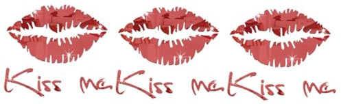 Hemobllo 3 Stück „Kiss Me“ Spiegelaufkleber Selbstklebend Für Utv Spiegel Lippen Dekor Wandaufkleber Herzspiegel Goldene Spiegelaufkleber Selbstgemachte Aufkleber Lippenspiegel