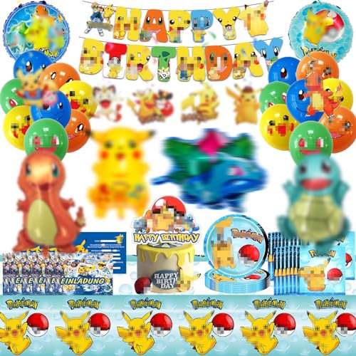 Kinder Geburtstag Party Set, Kinder Geburtstagsdeko, Tortendeko Cake Topper Set, Kindergeburtstag Deko, Birthday Decorations Set